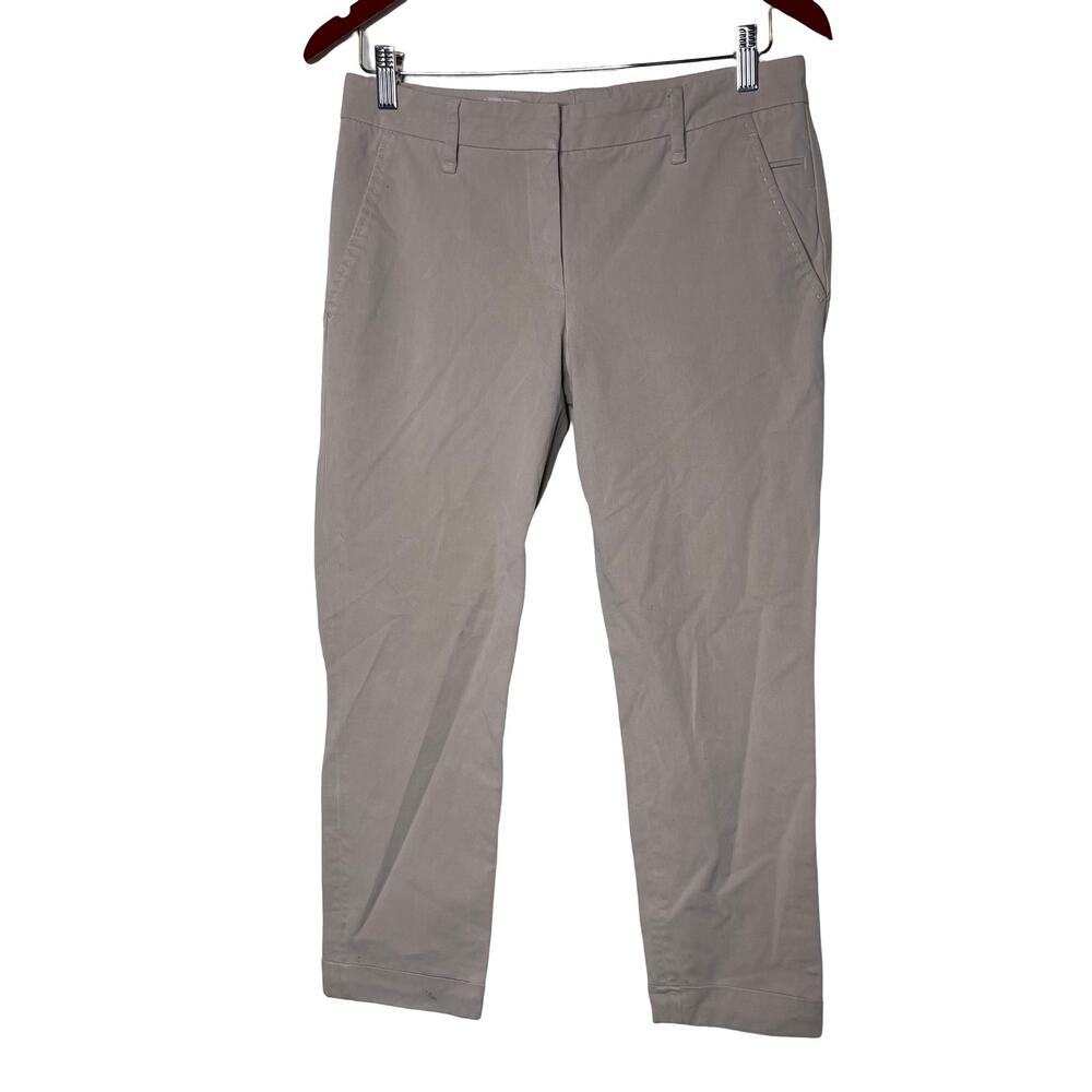 Brunello Cucinelli Pixie Straight Ankle Pants Gray 4